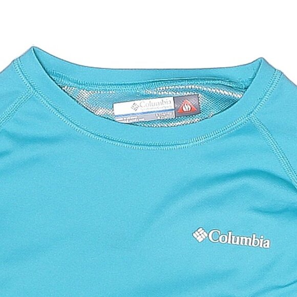 Columbia Girls Long Sleeve Baby Blue Thermal Top - Picture 2 of 3